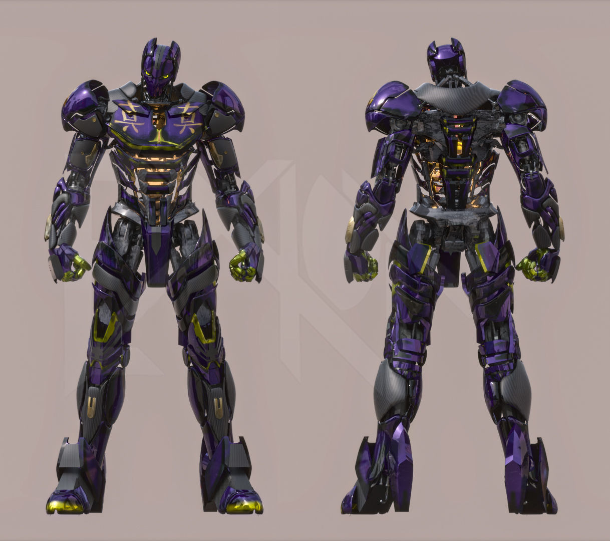 EX-01 Shinjitsu Low-poly 3D model_6