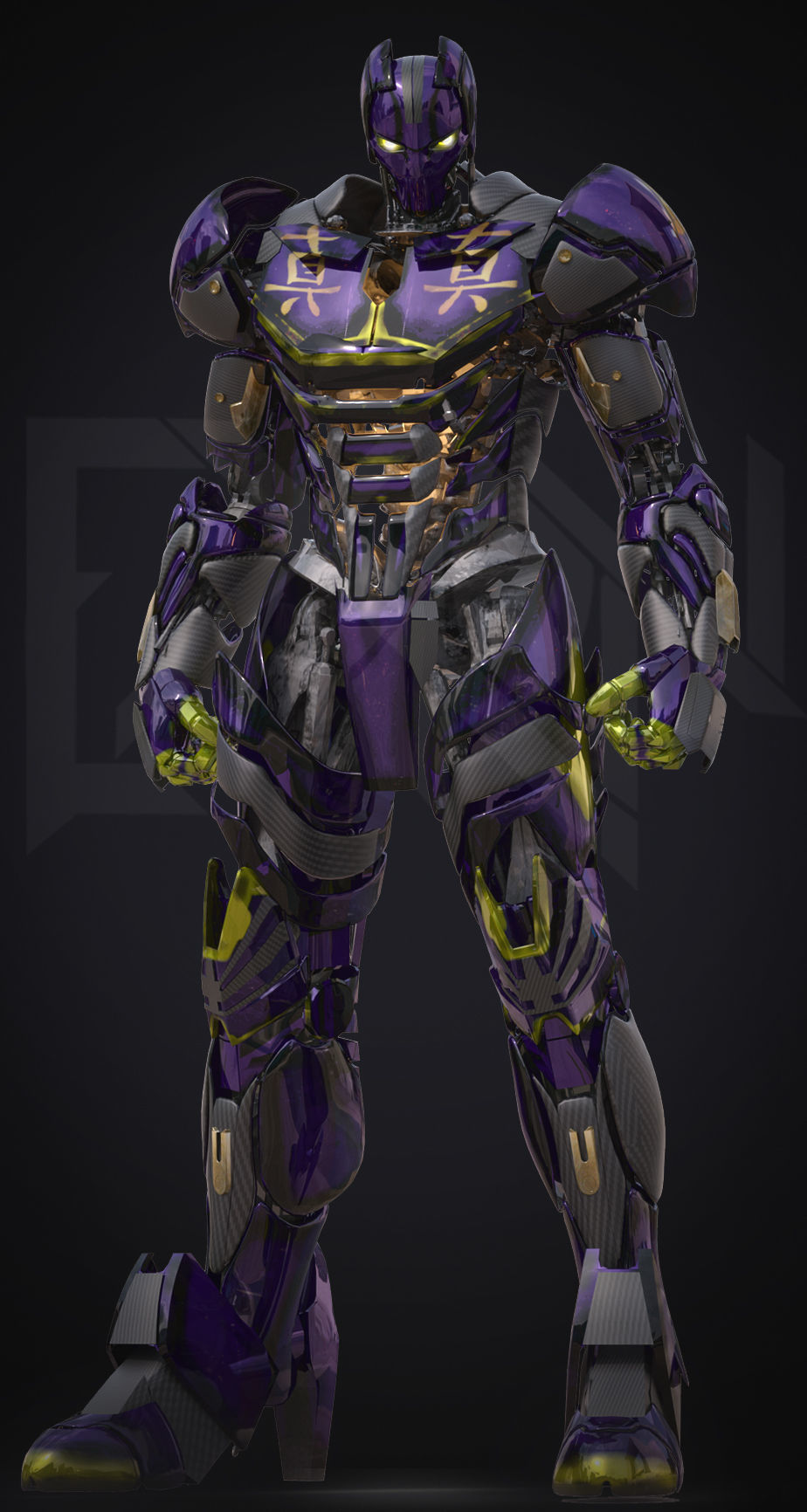 EX-01 Shinjitsu Low-poly 3D model_4