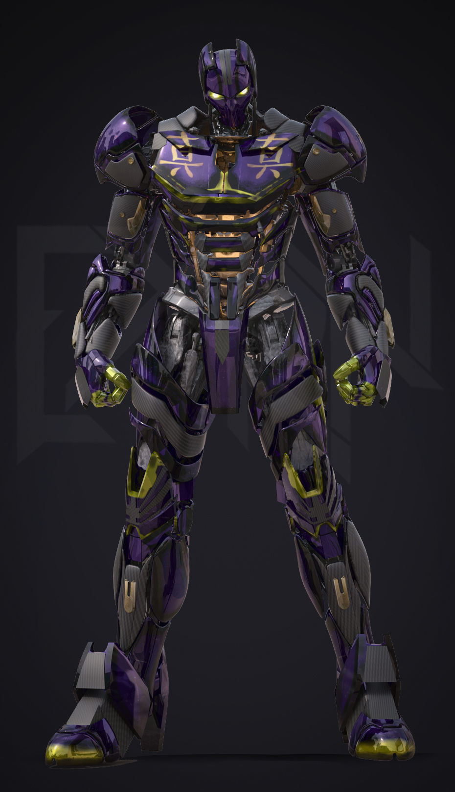 EX-01 Shinjitsu Low-poly 3D model_3