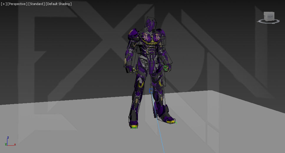 EX-01 Shinjitsu Low-poly 3D model_9