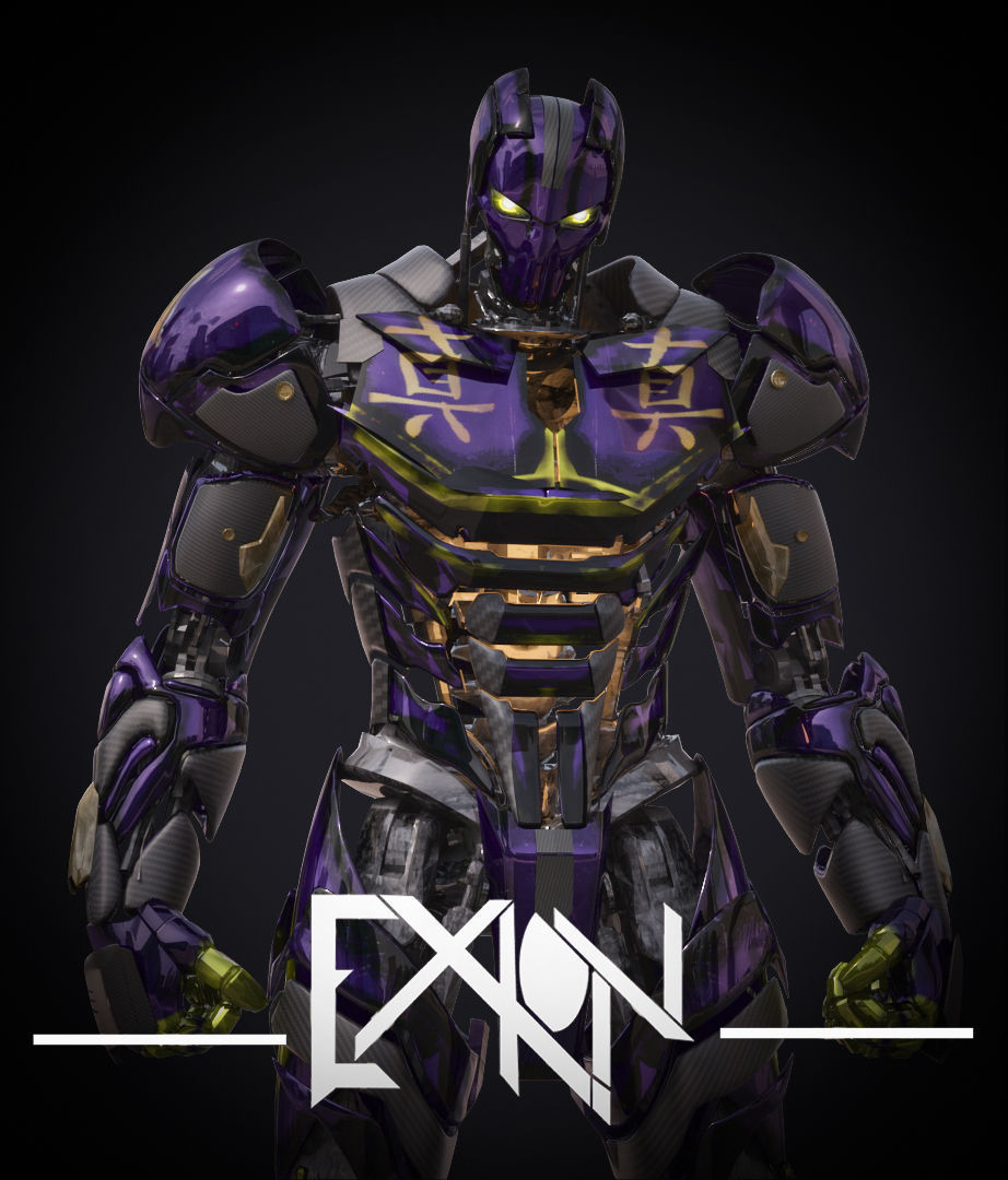 EX-01 Shinjitsu Low-poly 3D model_2