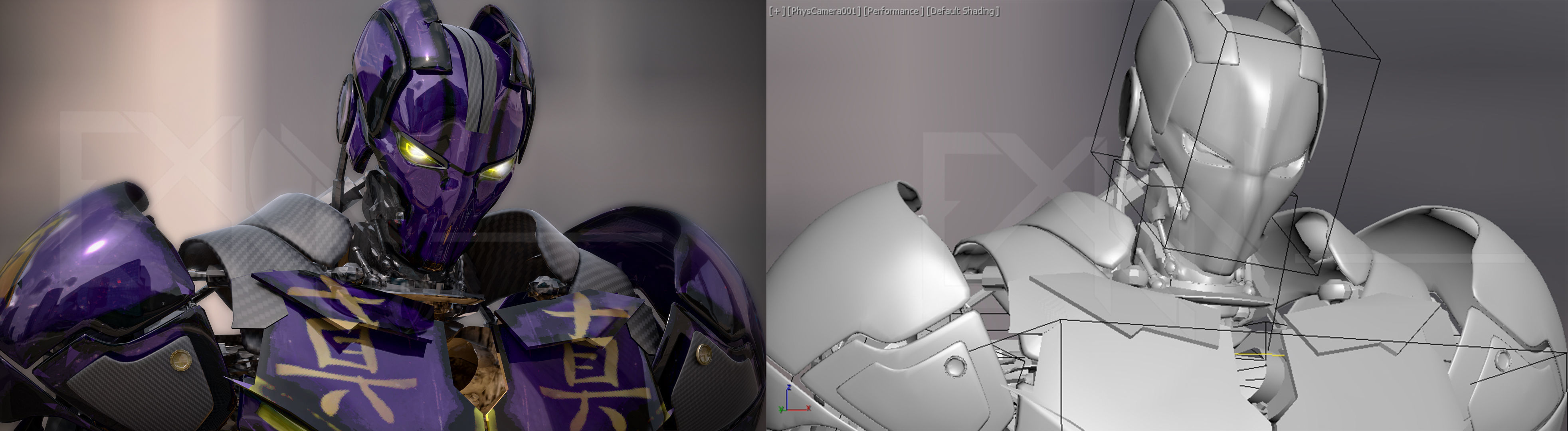 EX-01 Shinjitsu Low-poly 3D model_8