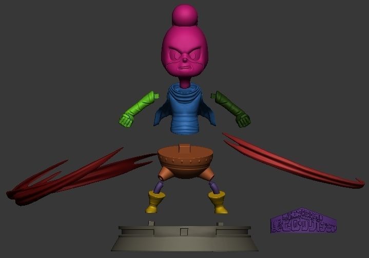 MINORU MINETA - MY HERO ACADEMIA 3D model_5