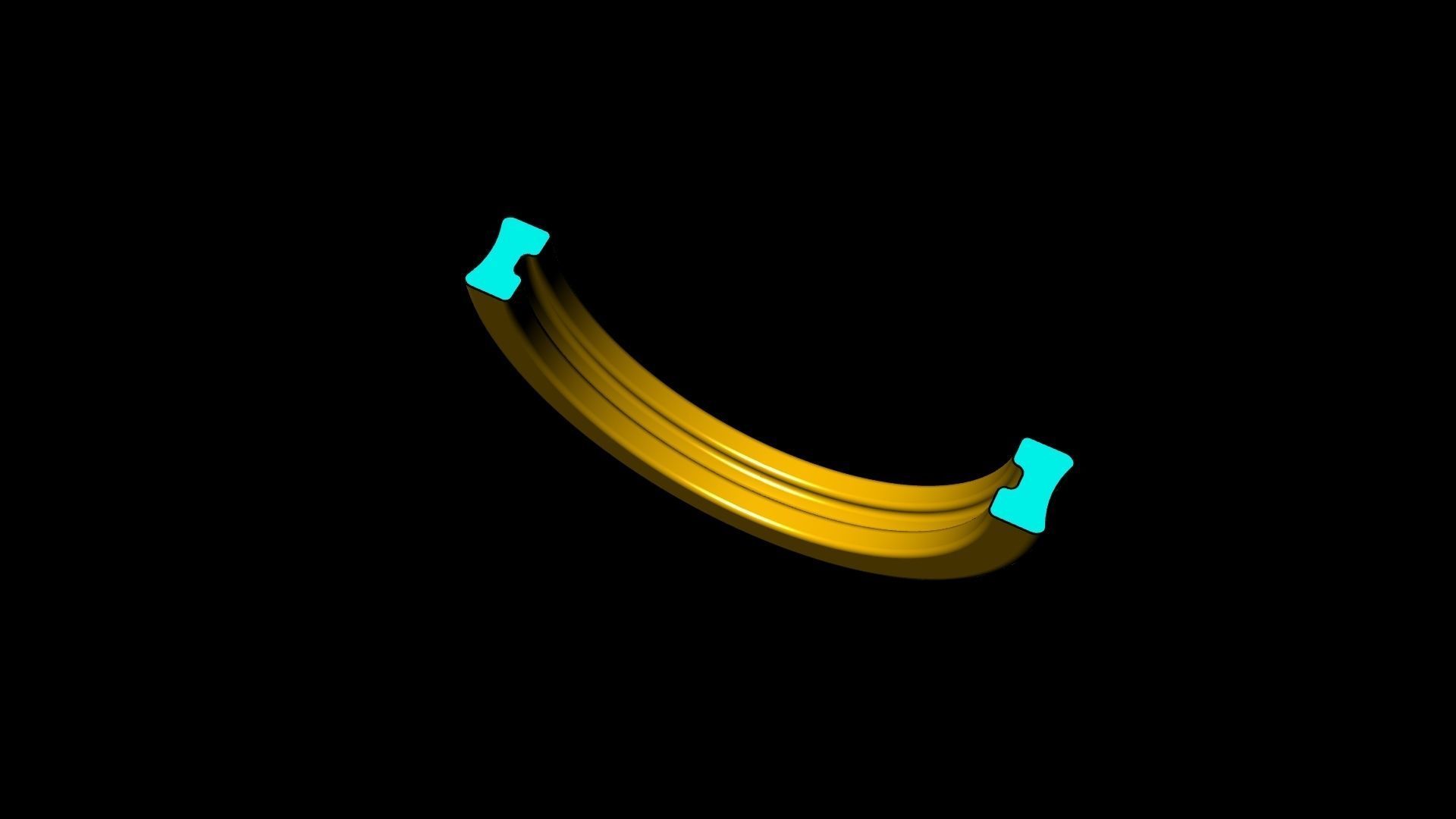 4 sizes plain profile wedding band stl verified 3D print model_55