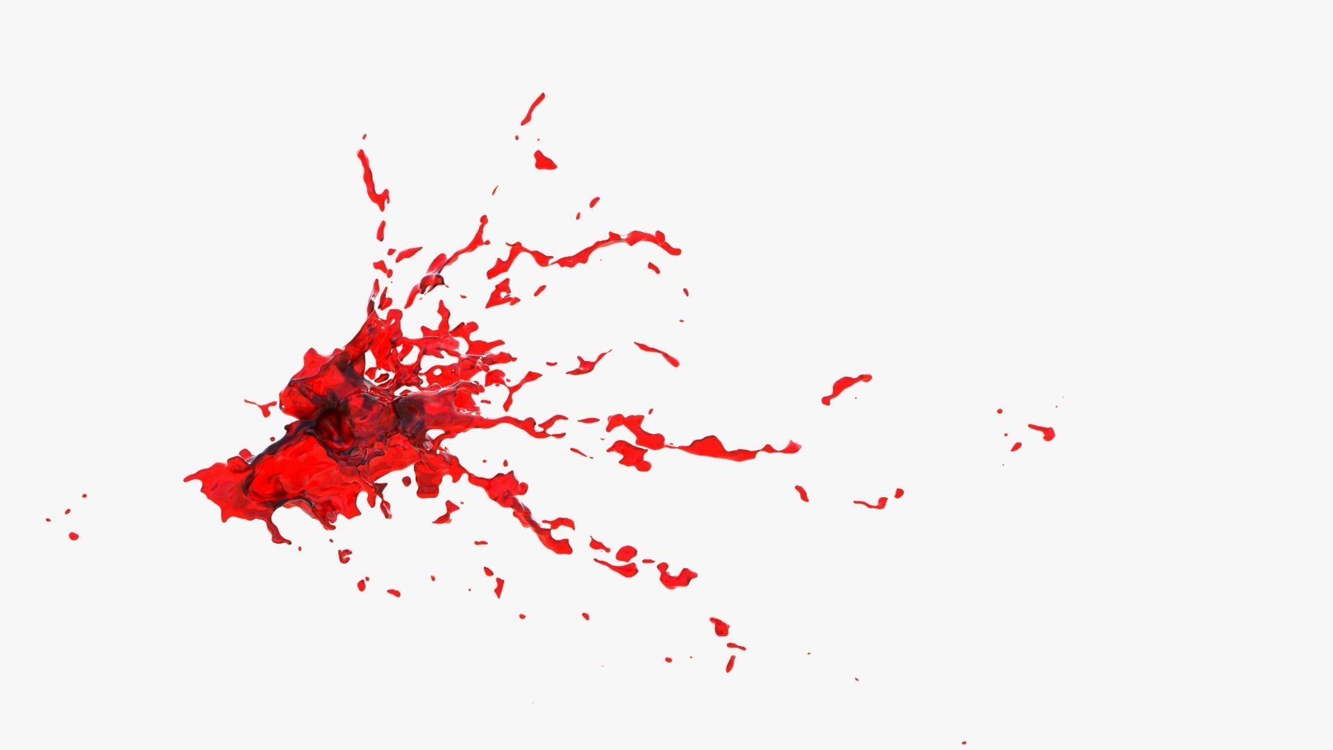 Animated Blood Burst 1 3D model_4