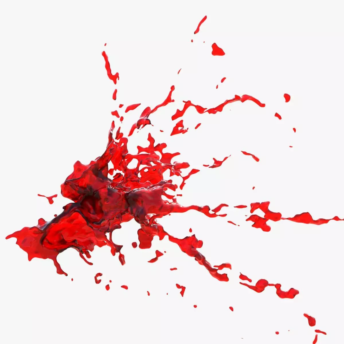 Animated Blood Burst 1 3D model_0