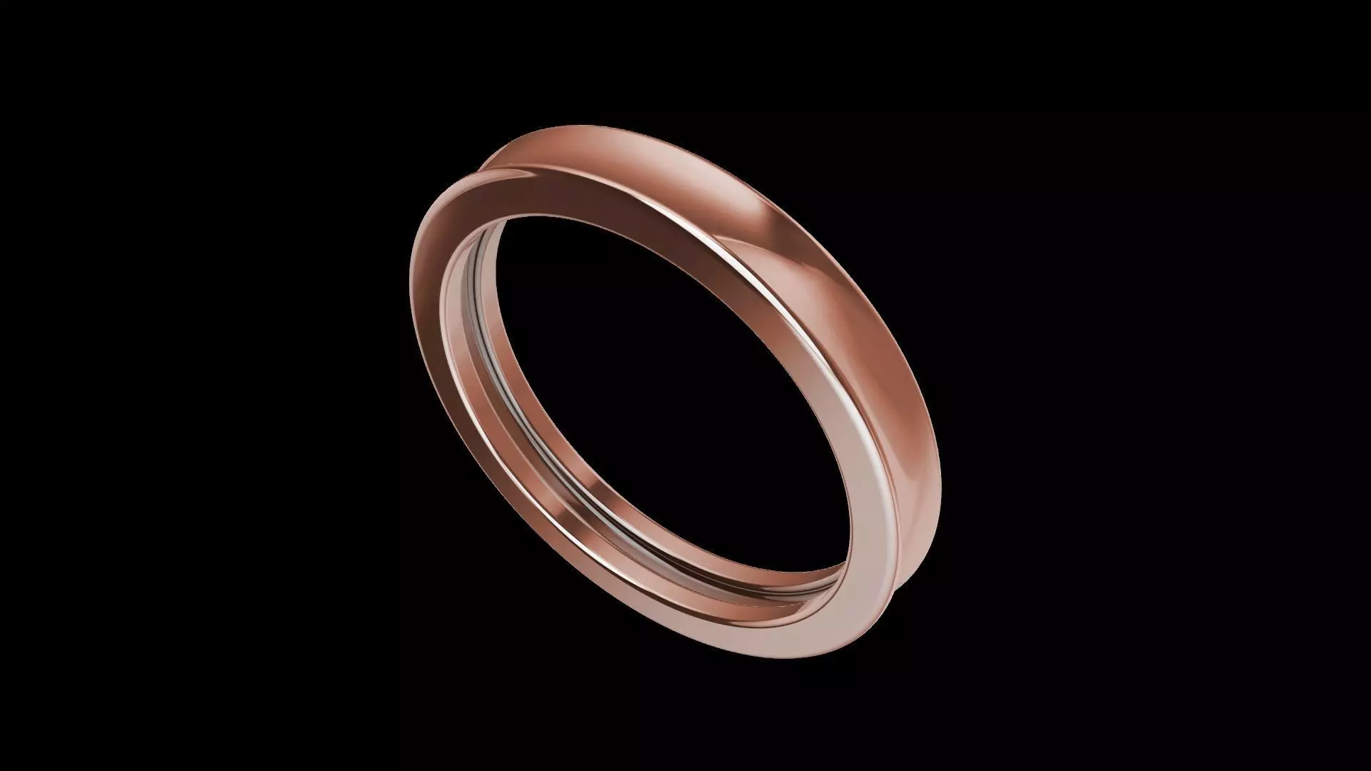 14 plain profile wedding band stl verified 3D print model