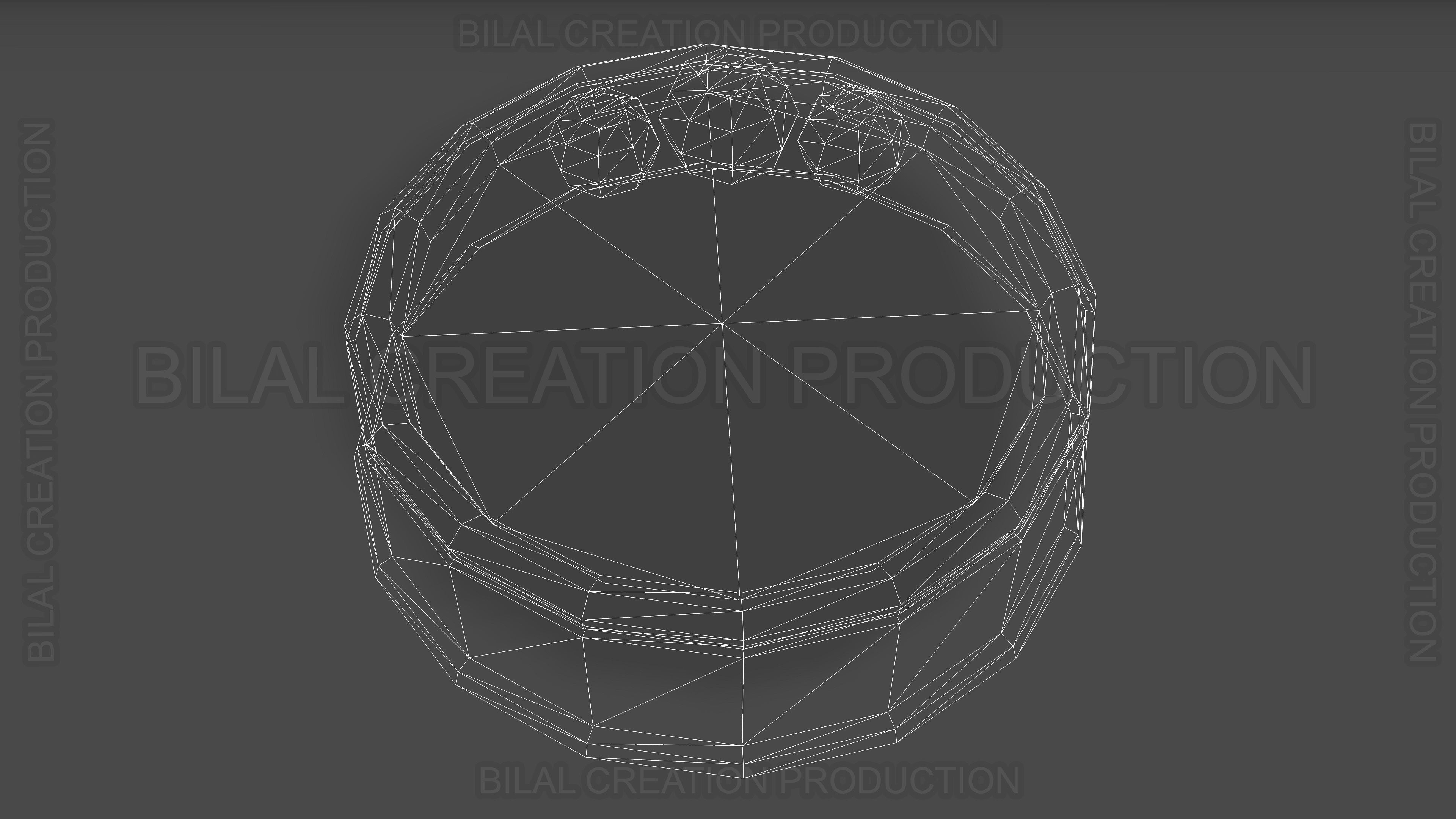 BIRTHDAY CAKE Low-poly 3D model_18