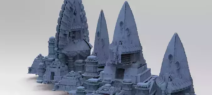 Wizards Master Fortress Kings Tower 3 models