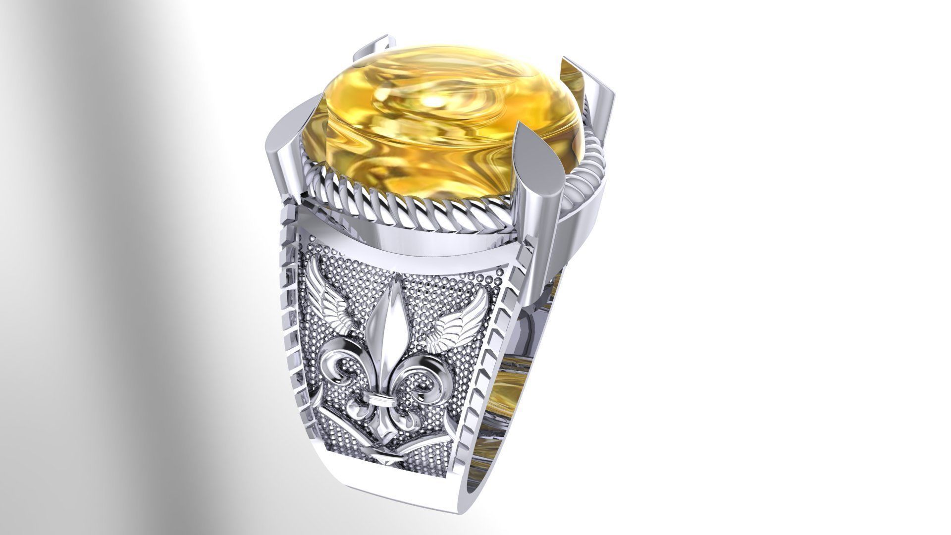 Ring 125  3D print model_11