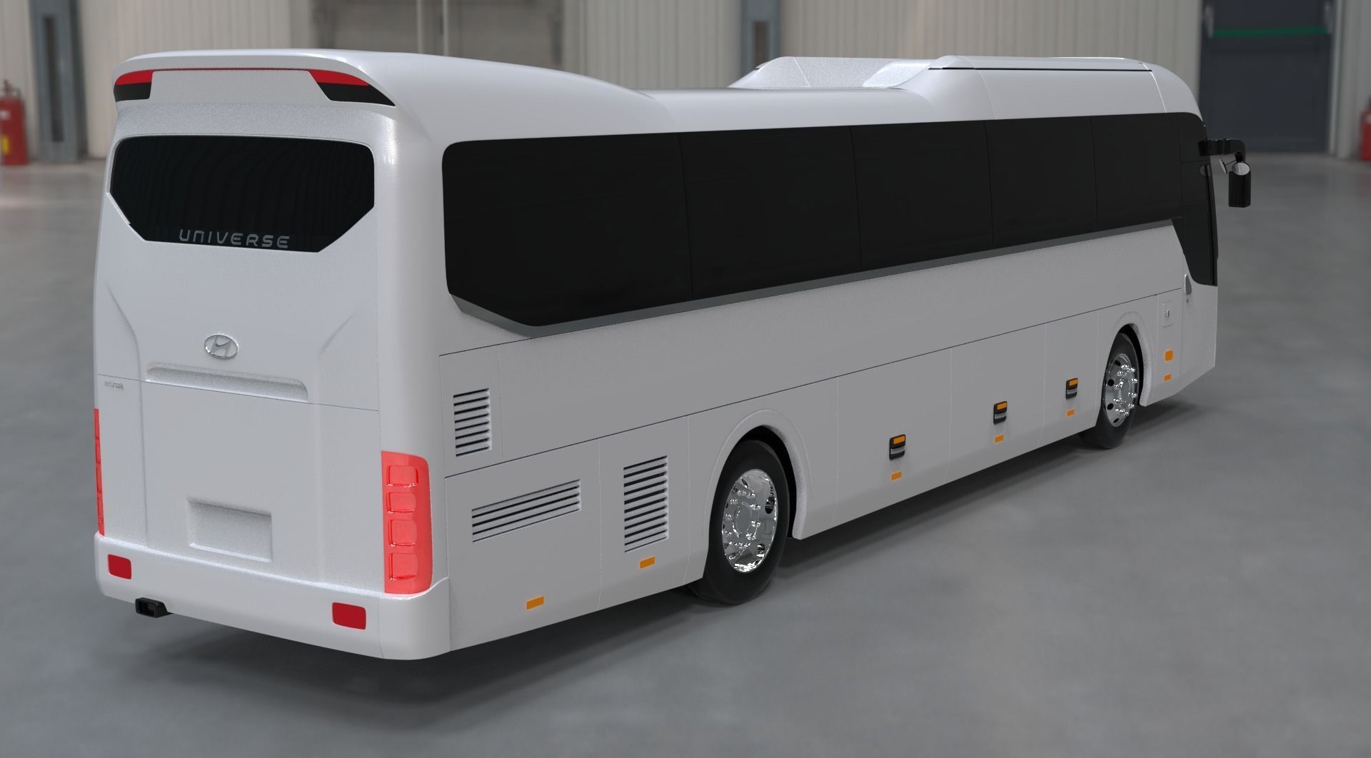 HYUNDAI UNIVERSE バス模型 Hyundai Universe Luxury 3D Model 3D model | CGTrader