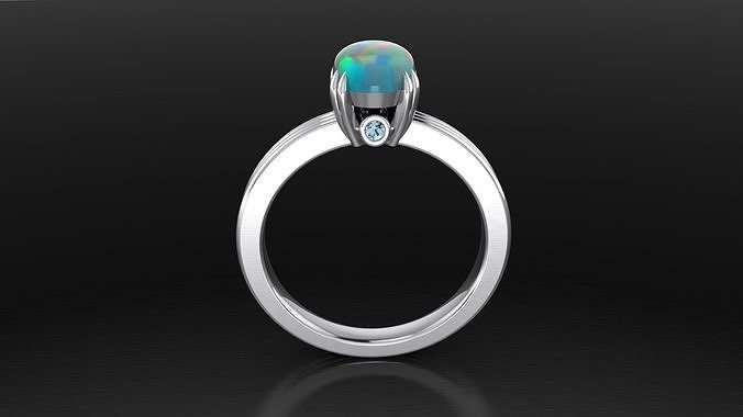 Rhino 3D Model  Ring 3D print model