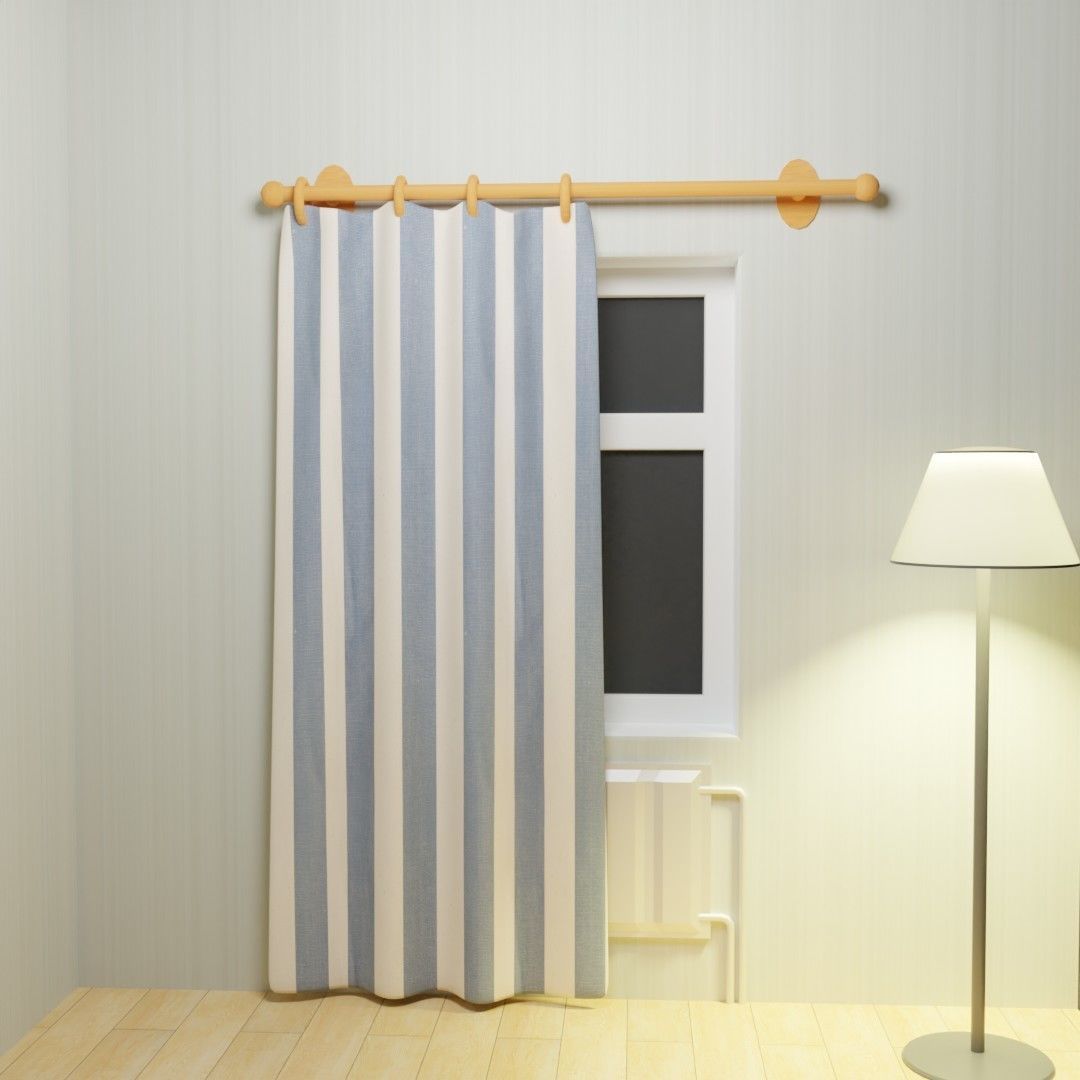 Workplace at home Low-poly 3D model_3