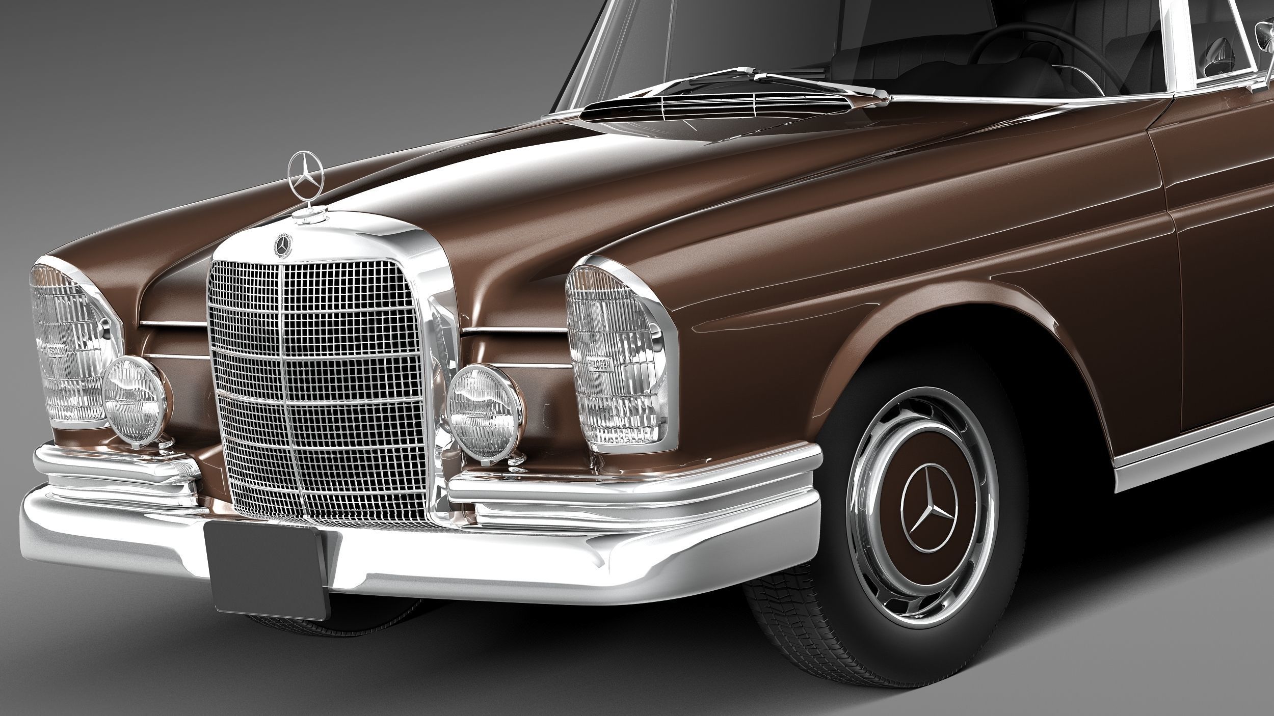 Mercedes-Benz 300SE W112 Coupe 3D model_2