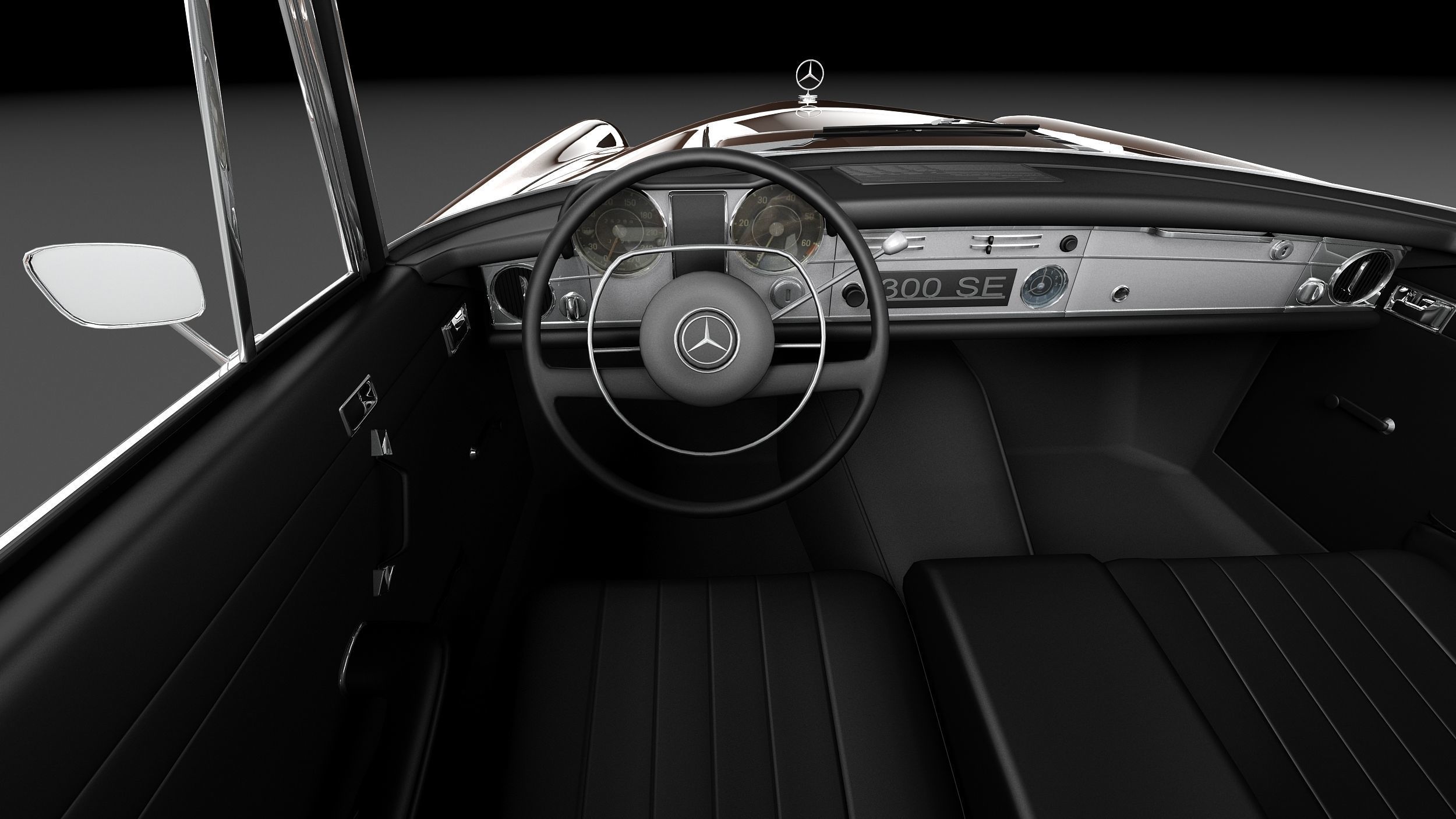 Mercedes-Benz 300SE W112 Coupe 3D model_16