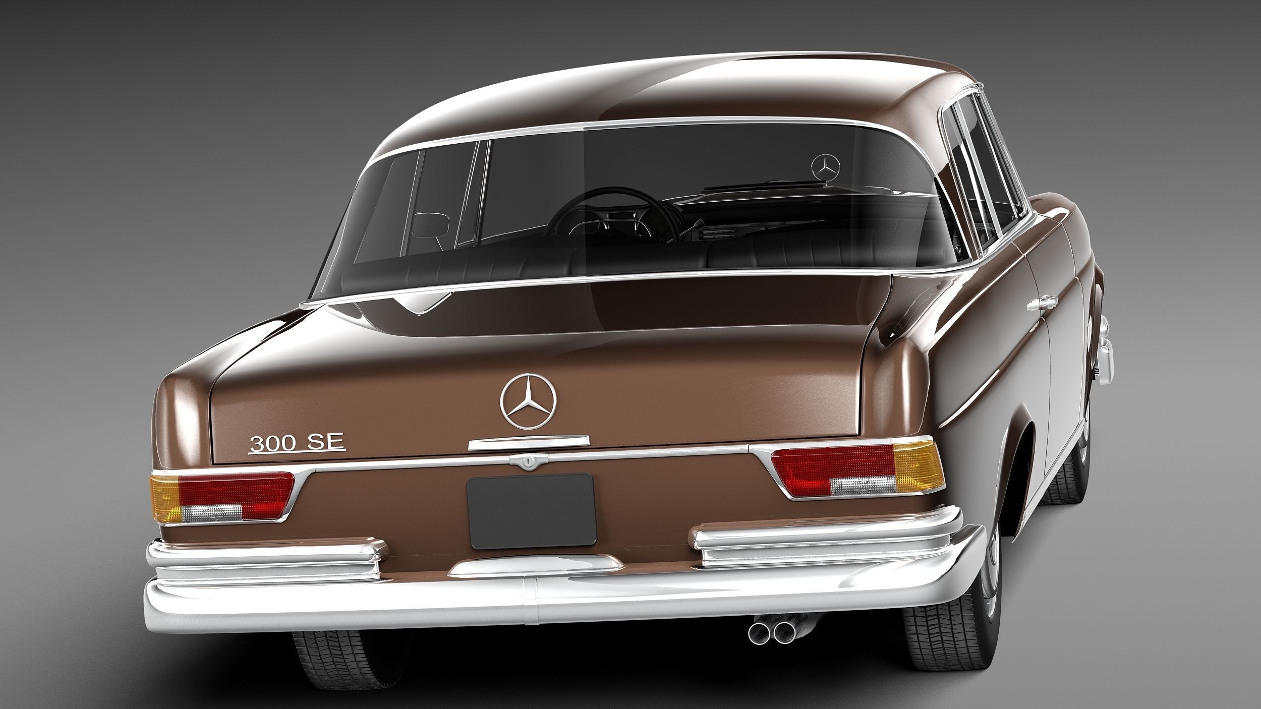 Mercedes-Benz 300SE W112 Coupe 3D model_5