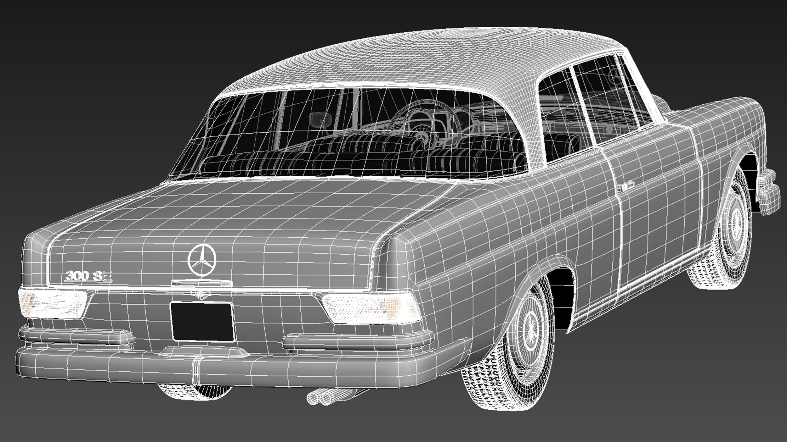 Mercedes-Benz 300SE W112 Coupe 3D model_19