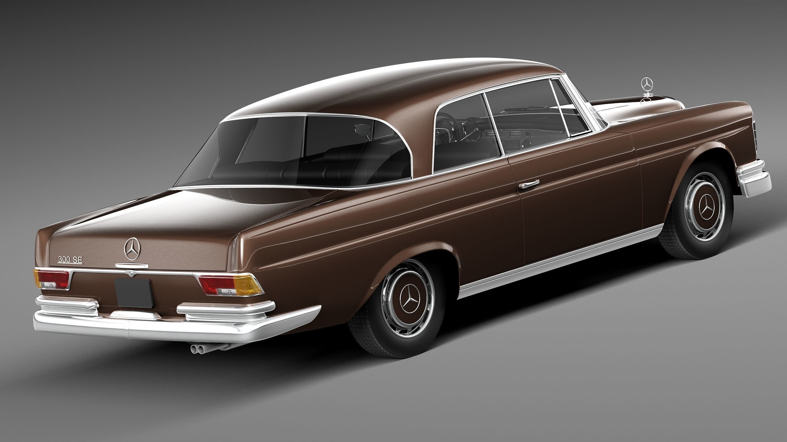 Mercedes-Benz 300SE W112 Coupe 3D model_4