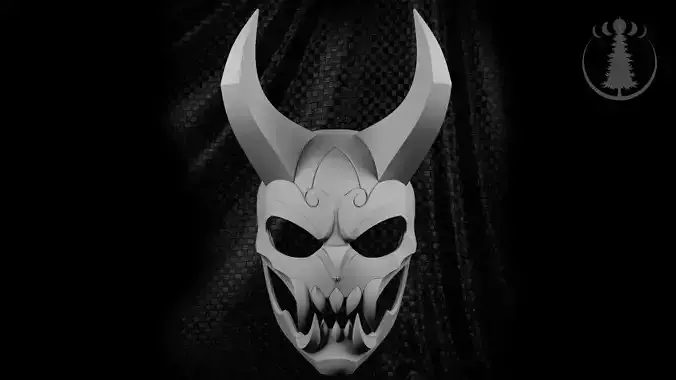 Mask Blood Moon Shen 3D print model Mask Blood Moon Shen 3D print model