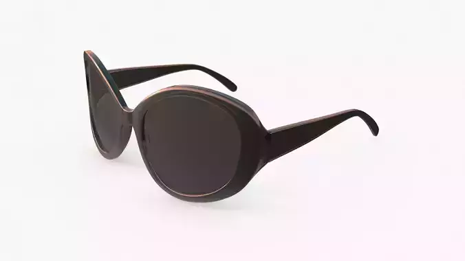 Sunglasses person 3D model
