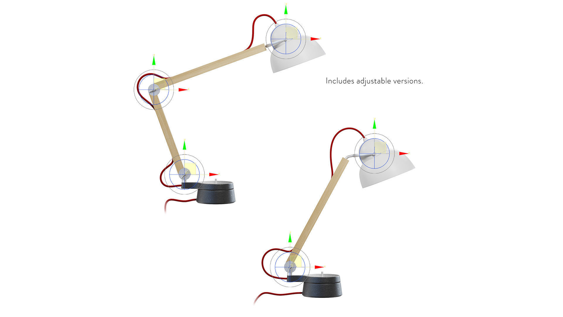 w084 Table Lamp t1 - t2 3D model_9