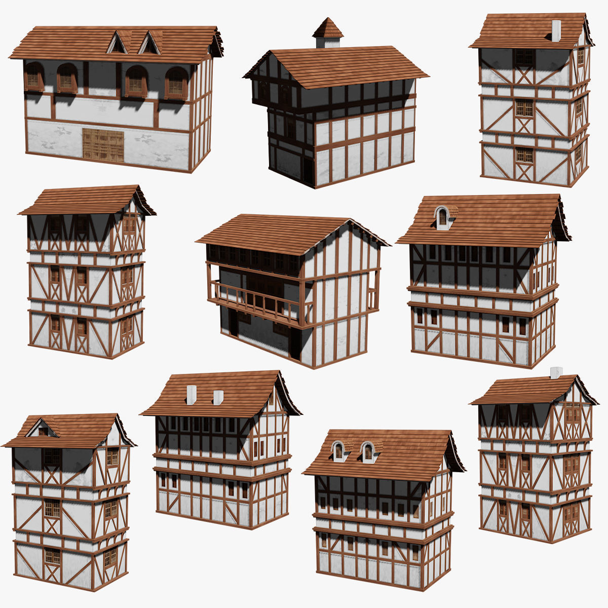 3D model ANIME MEDIEVAL HOUSE VR / AR / low-poly | CGTrader