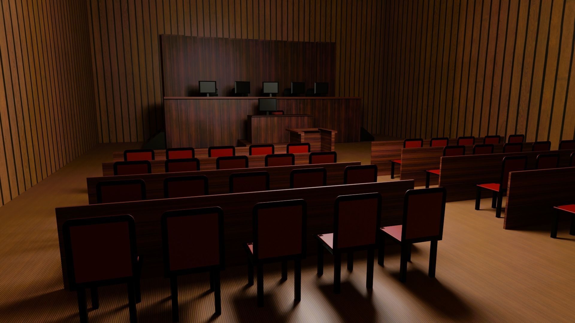 Prison and Prison Interior Low-poly 3D model_6