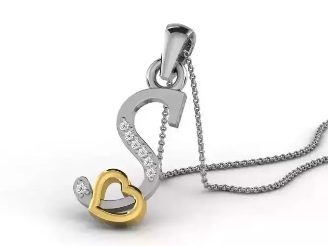 alphabet pendants 3D print model