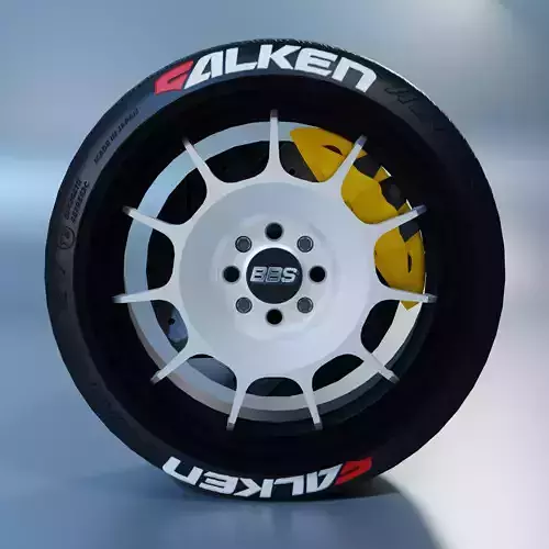 BBS RS11 Wheel Low-poly 3D model