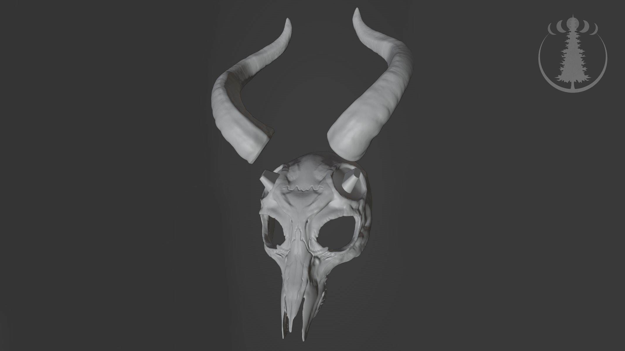 Mask Animal Skull 3D print model_4