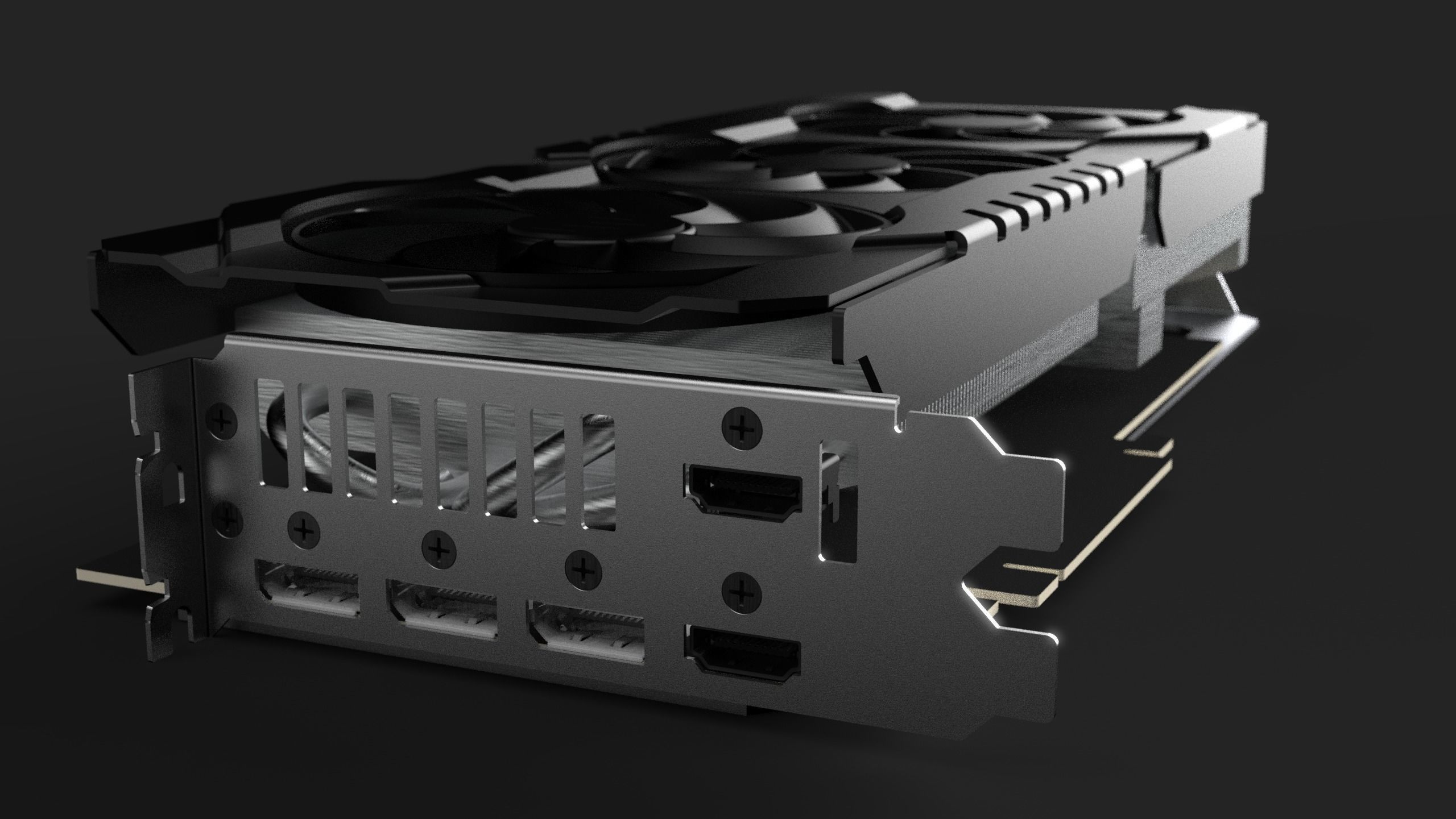 GPU RTX 3070 TI - High Quality 3D model_3