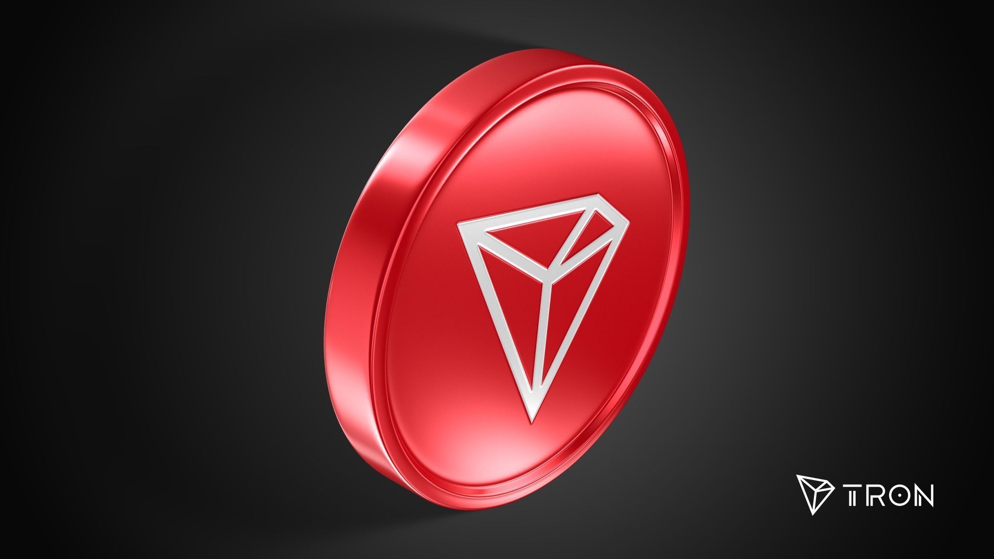 Tron Coin 3D model_2