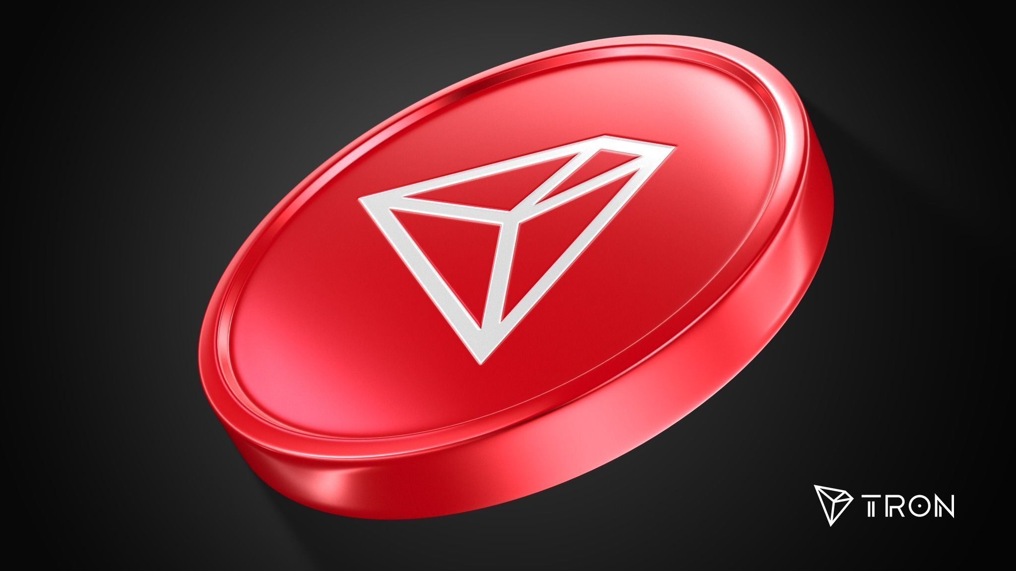 Tron Coin 3D model_1