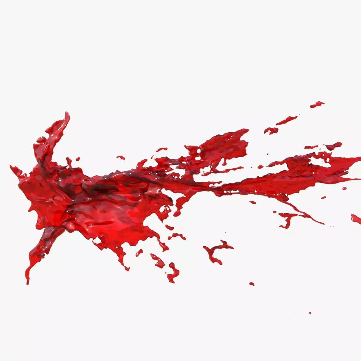 Animated Blood Burst 5 3D model