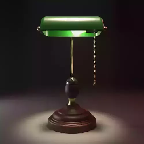 Banker Lamp Low Poly