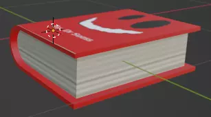 Simplistic Book With Multiple Colors Low-poly 3D model_0