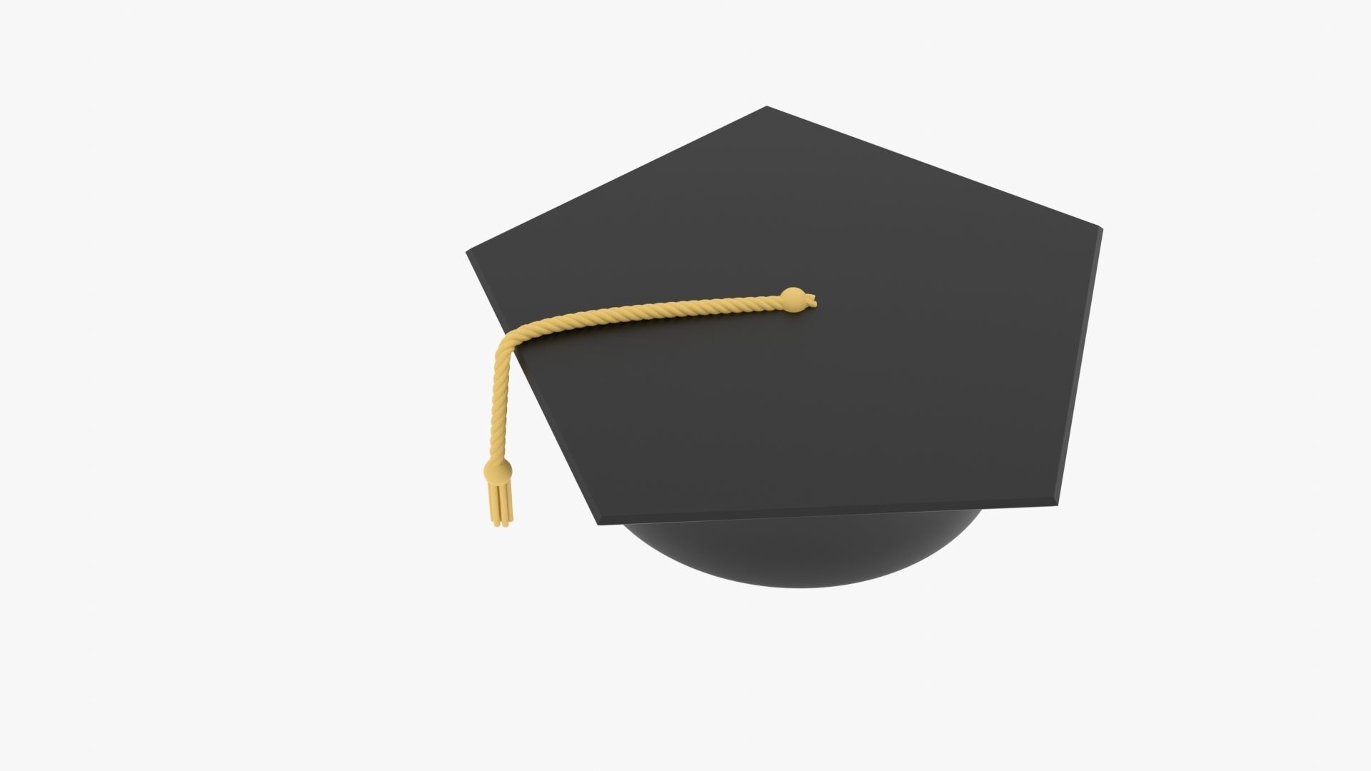Graduation Hat Low-poly 3D model_22