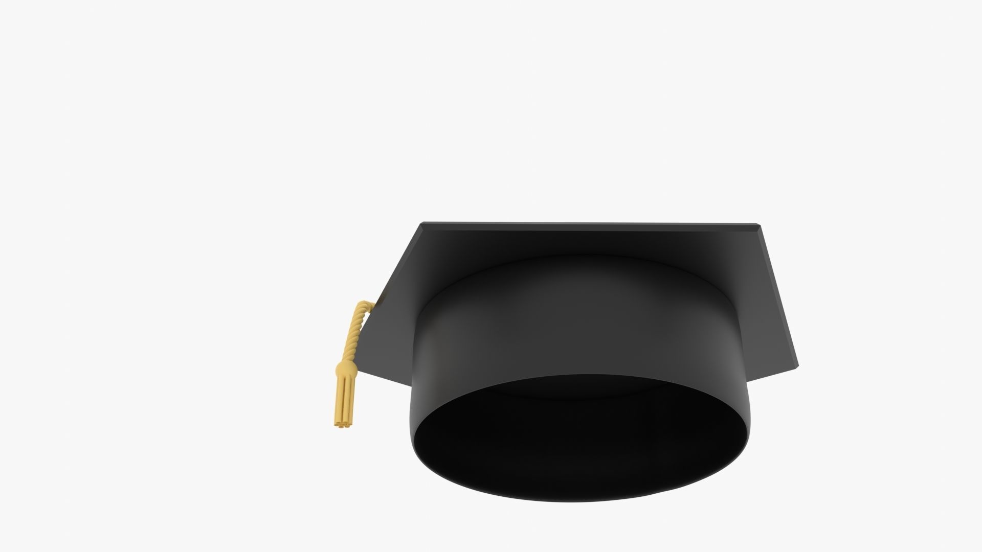 Graduation Hat Low-poly 3D model_23