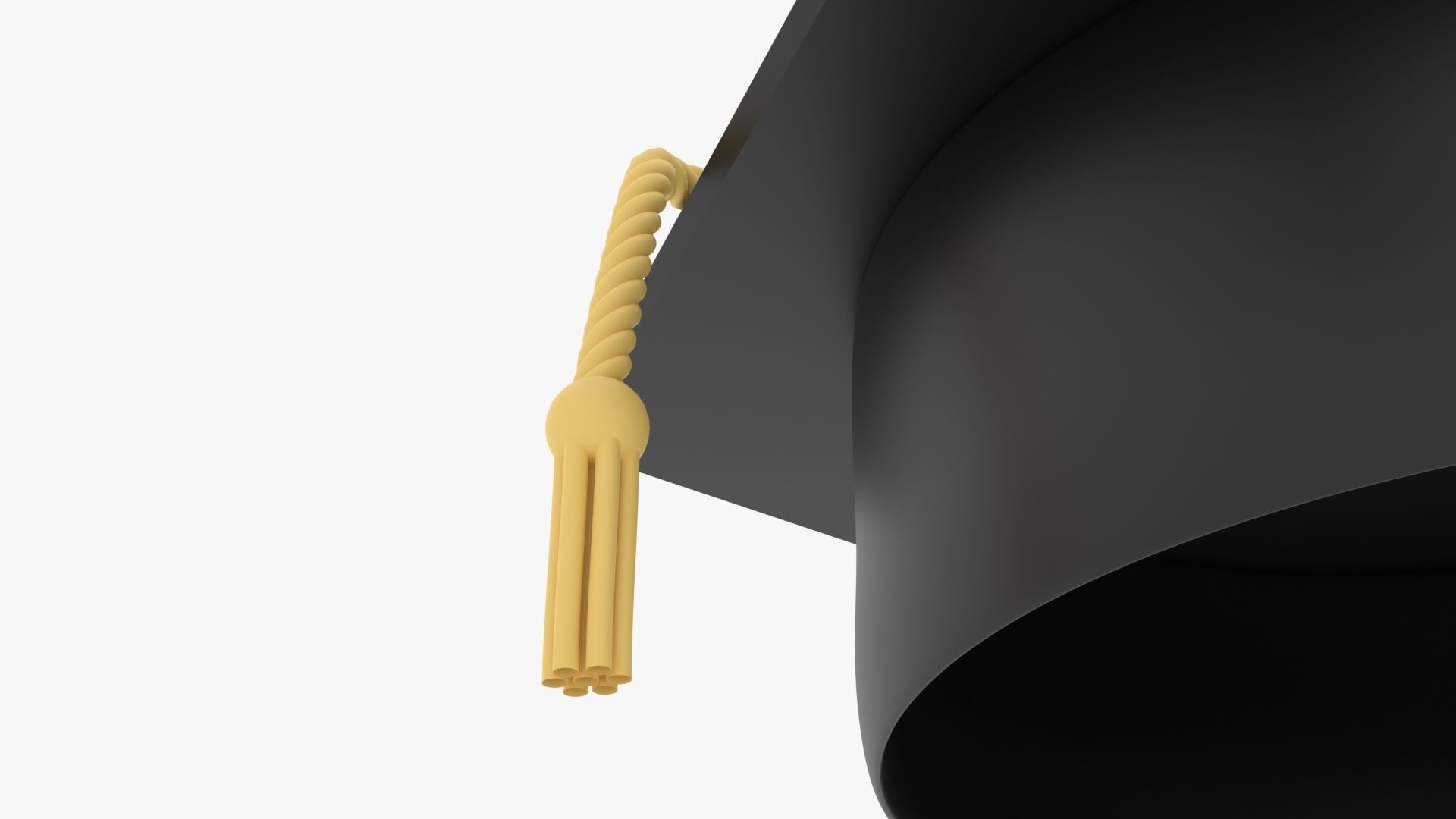 Graduation Hat Low-poly 3D model_24
