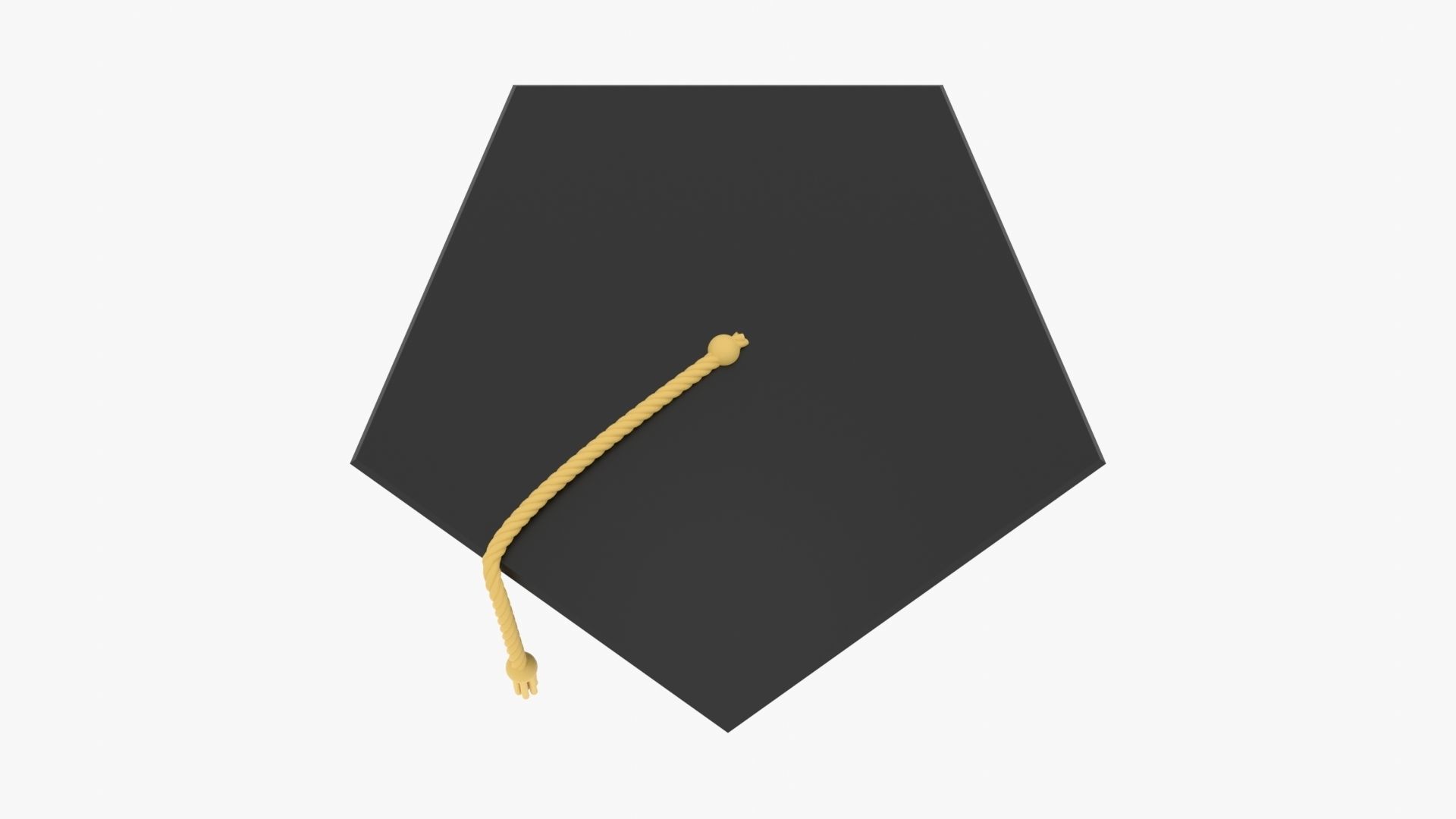 Graduation Hat Low-poly 3D model_21