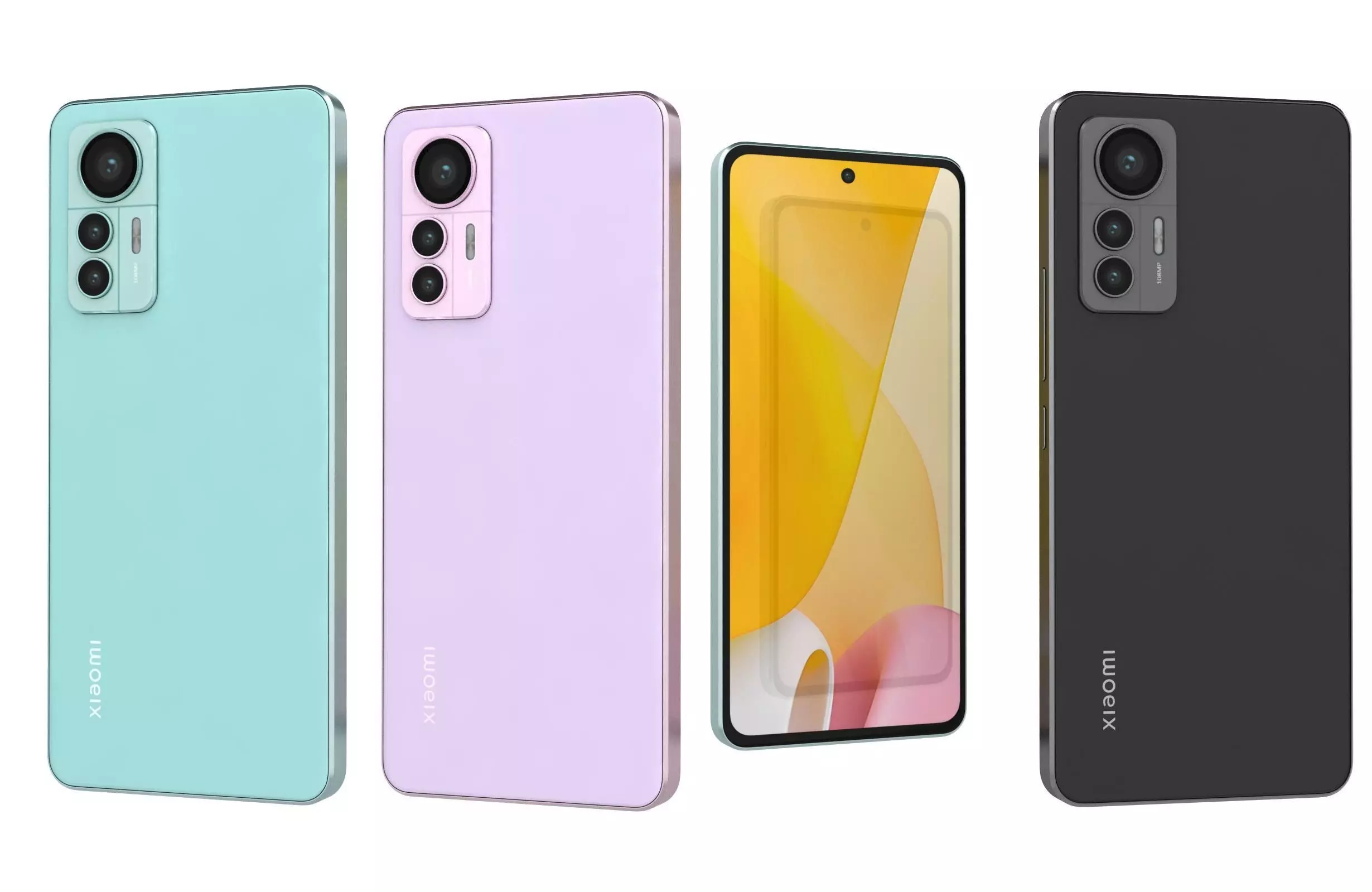 Xiaomi 12 Lite All Colors 3D model_0