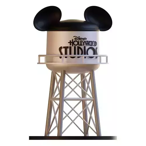 Earfull tower Hollywood Studios water tower 3D print model