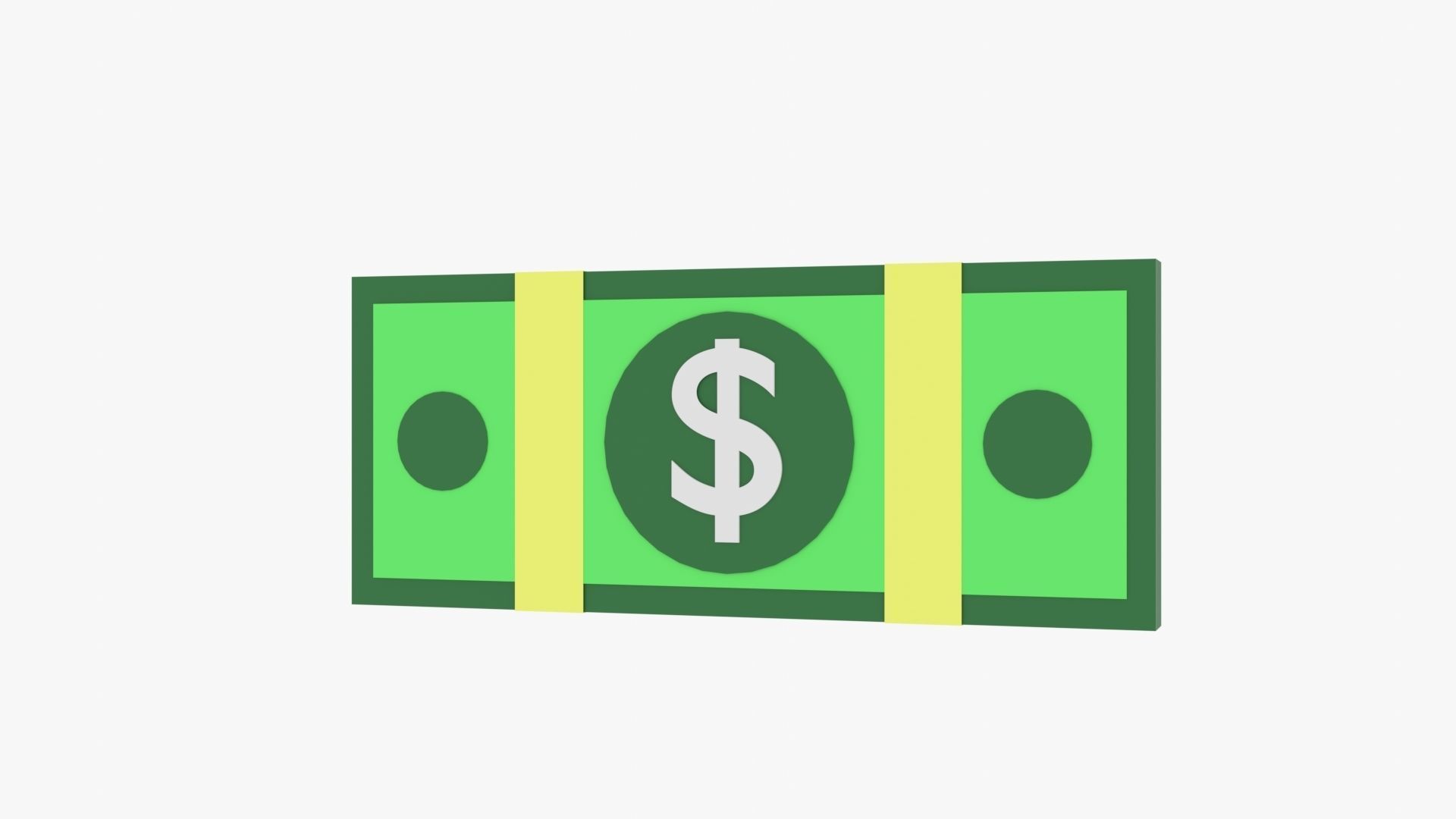 Bundle Money Low-poly 3D model_18