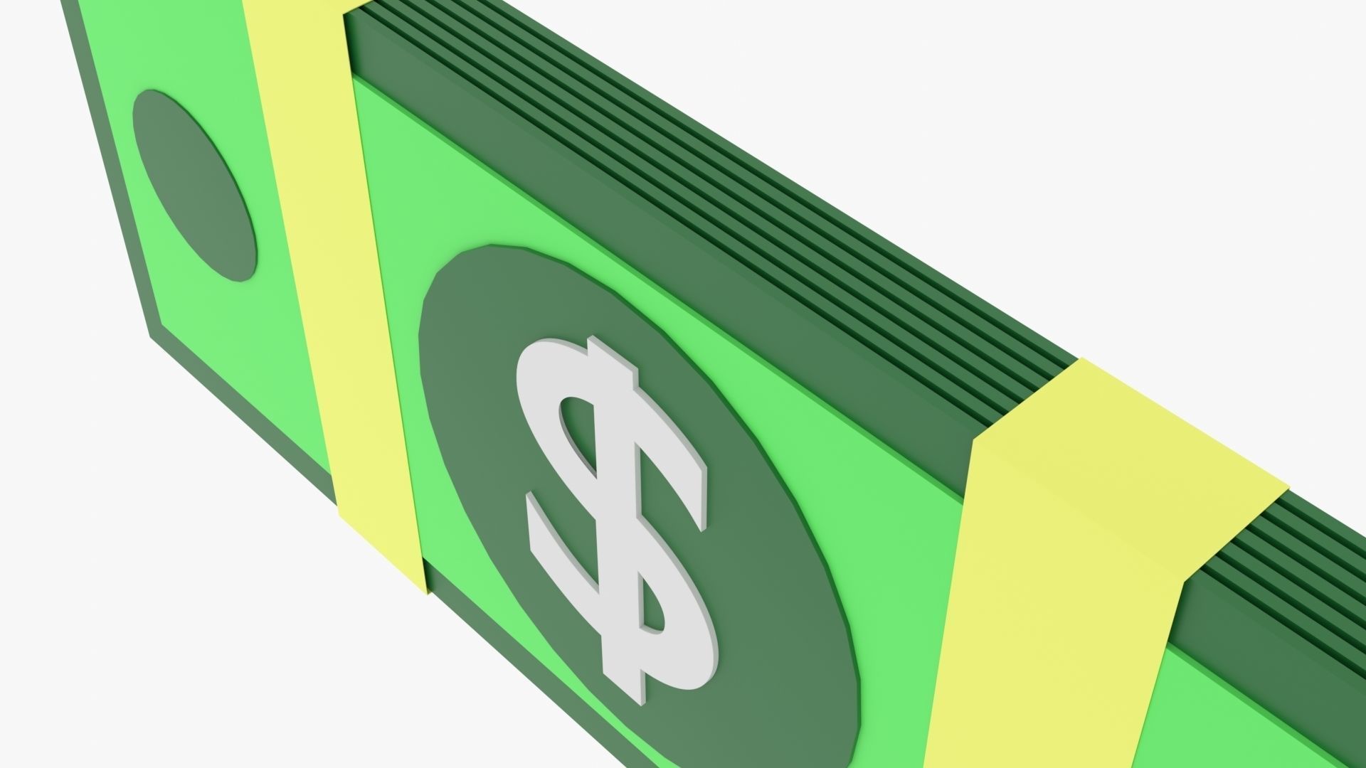 Bundle Money Low-poly 3D model_22