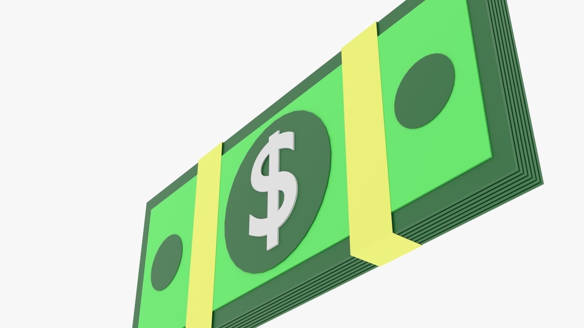 Bundle Money Low-poly 3D model_23