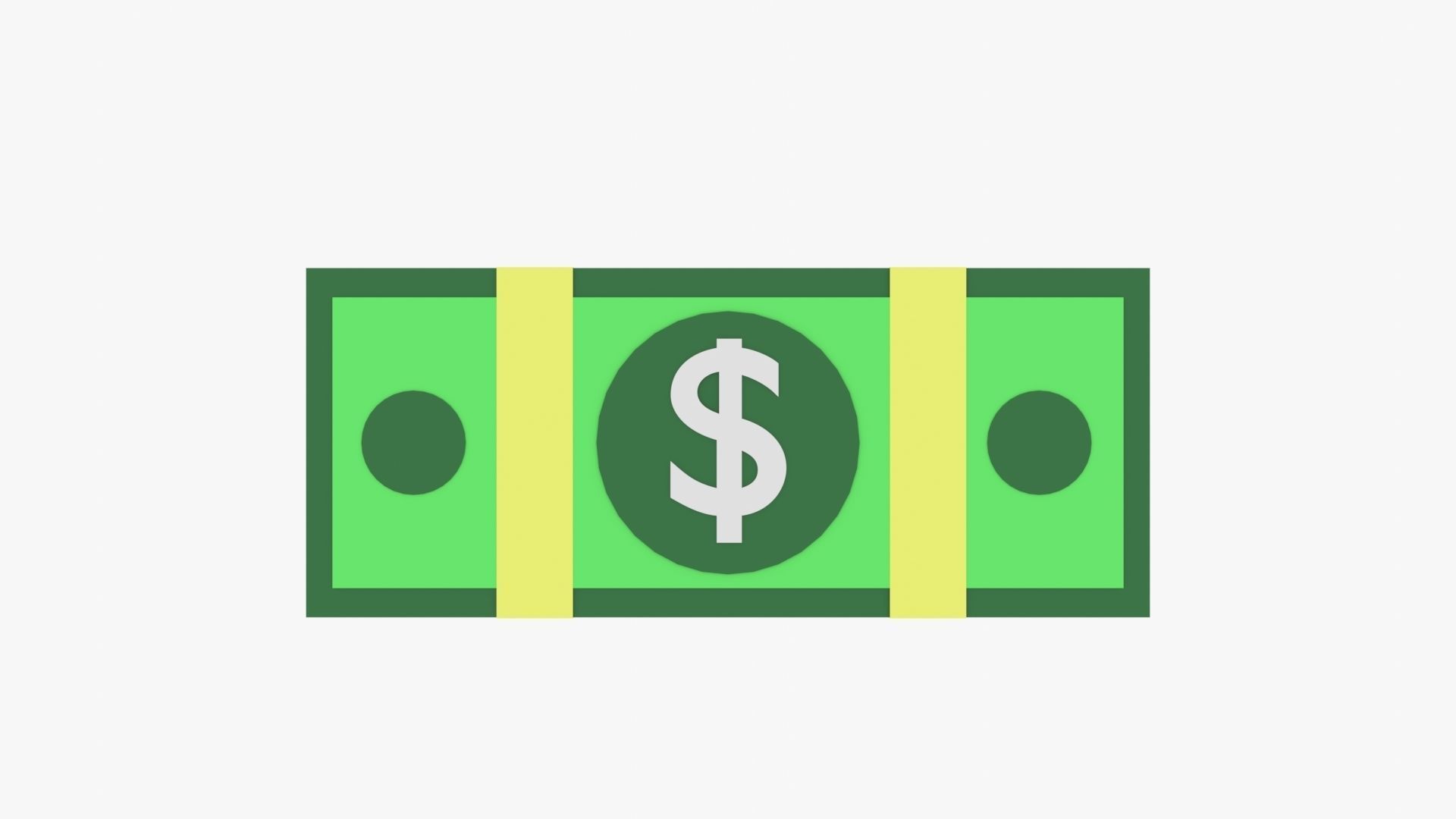 Bundle Money Low-poly 3D model_19