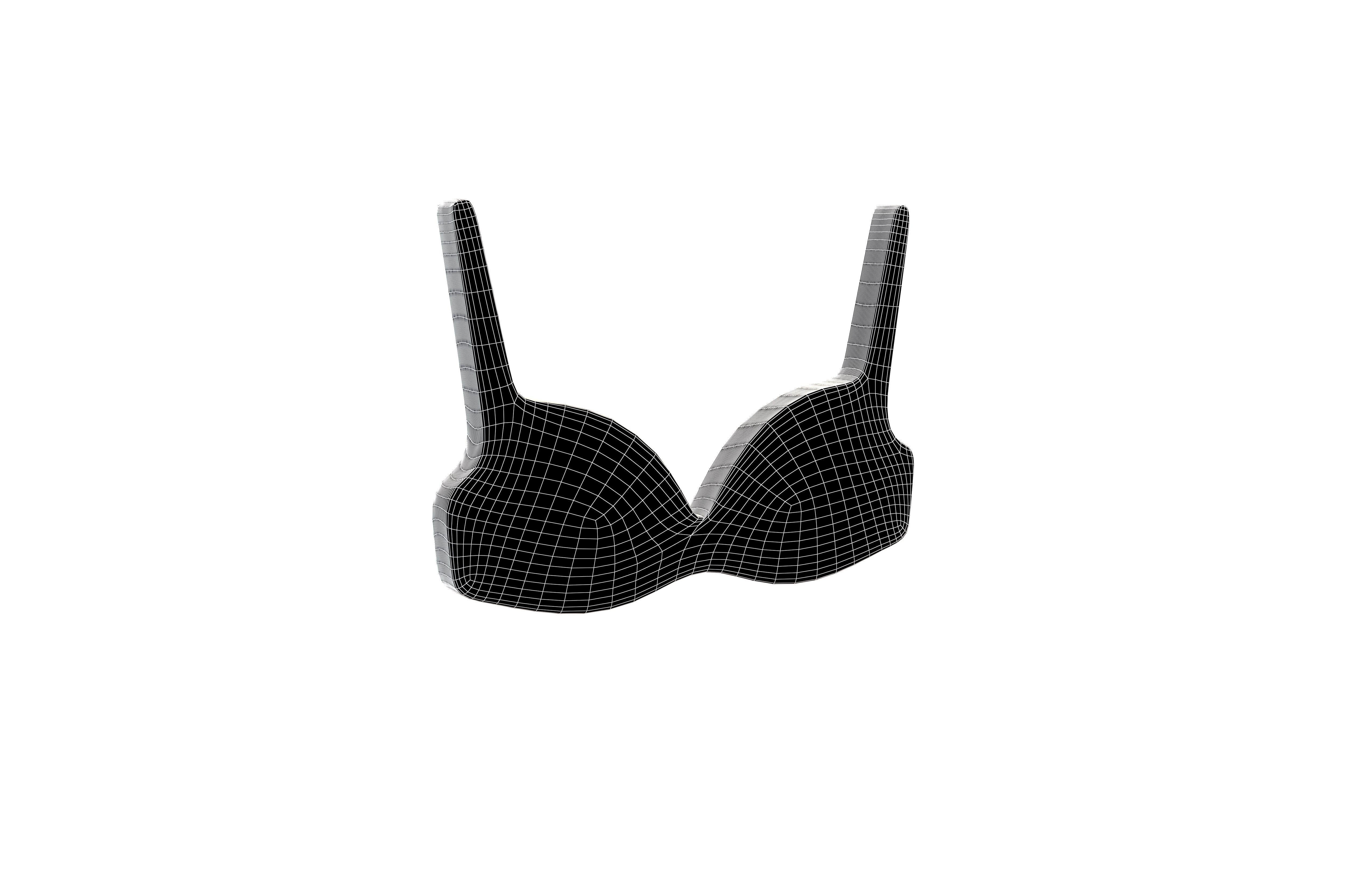 Bra Symbol v1 005 Low-poly 3D model_5