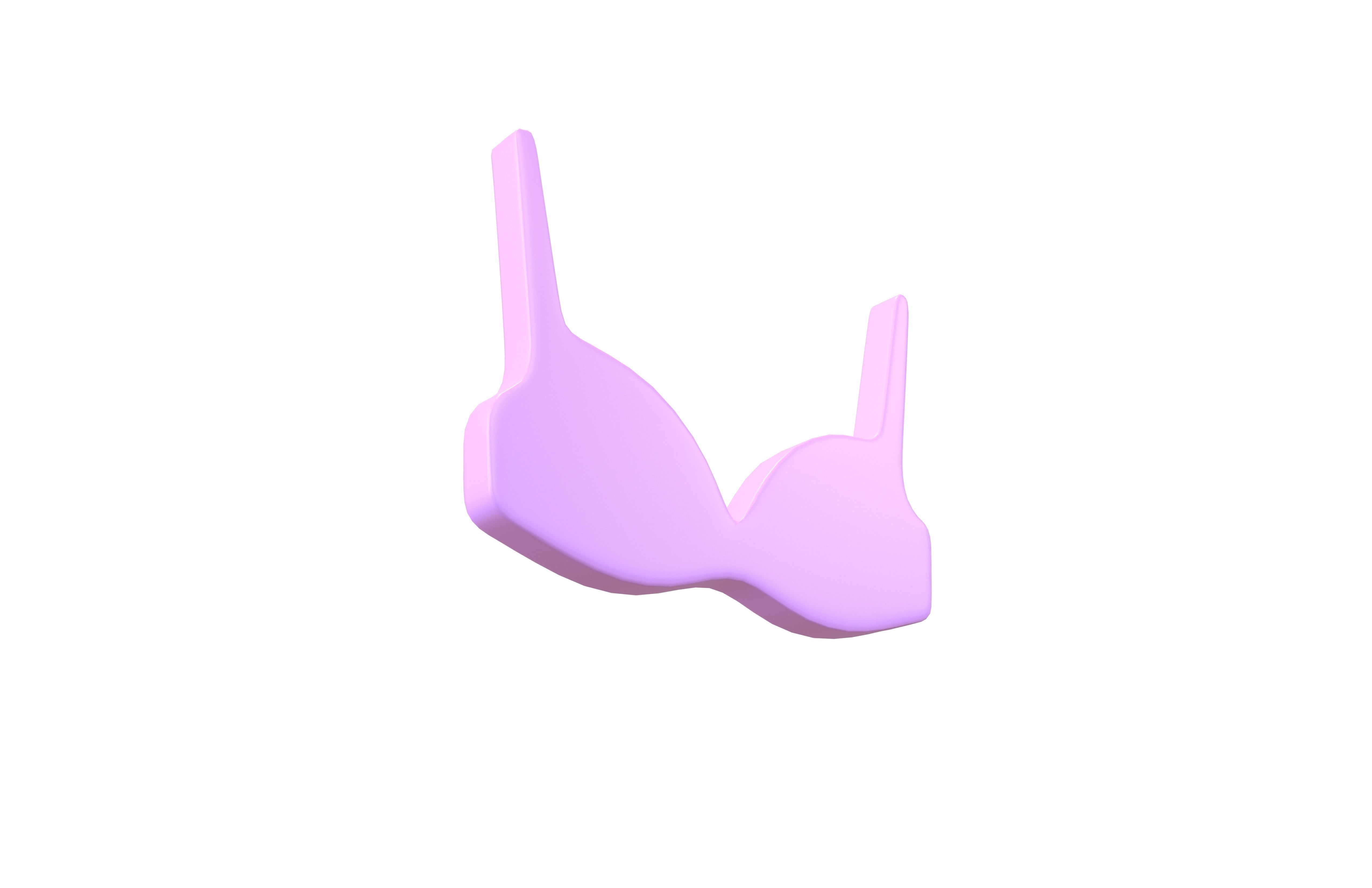 Bra Symbol v1 005 Low-poly 3D model_3