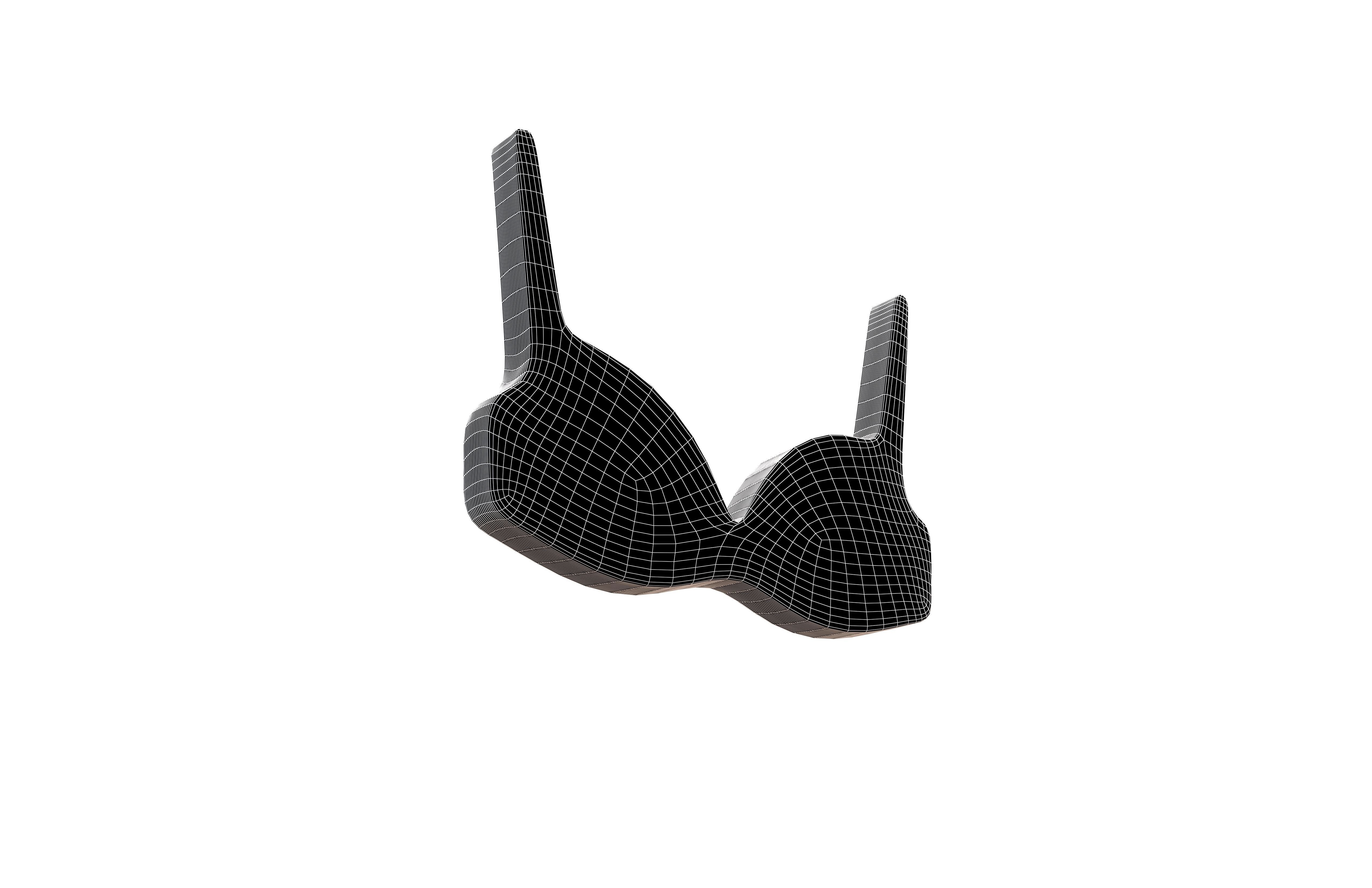 Bra Symbol v1 005 Low-poly 3D model_7