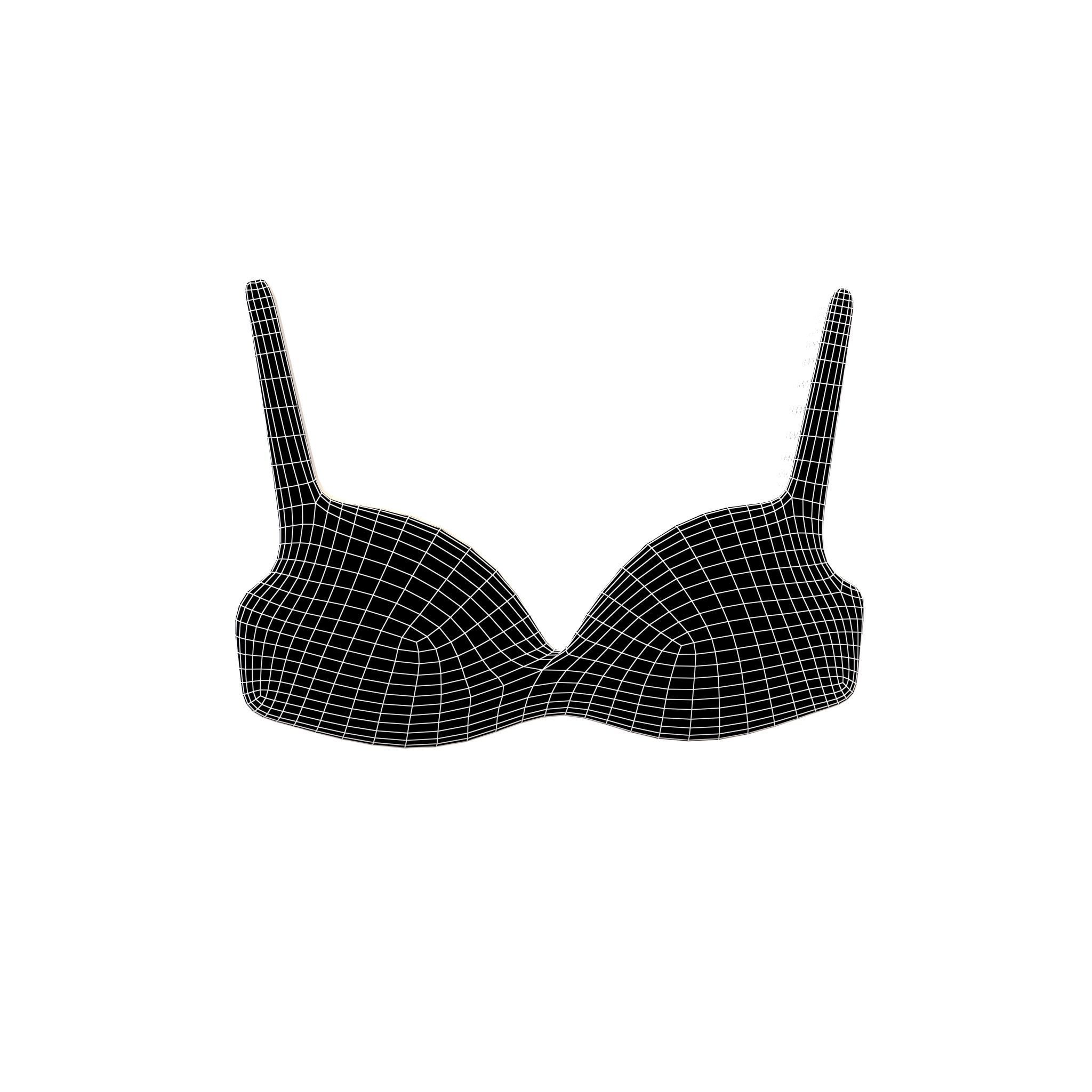 Bra Symbol v1 005 Low-poly 3D model_4